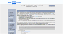 Desktop Screenshot of guide.macports.org
