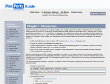 Tablet Screenshot of guide.macports.org