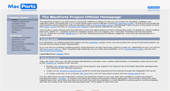 Desktop Screenshot of macports.org